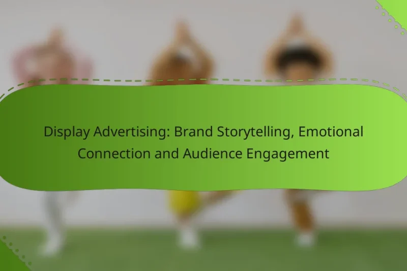 Display Advertising: Brand Storytelling, Emotional Connection and Audience Engagement