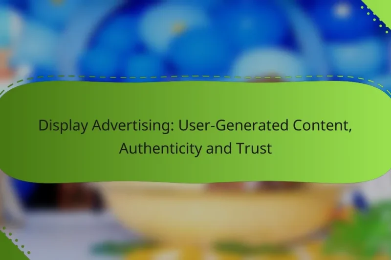 Display Advertising: User-Generated Content, Authenticity and Trust