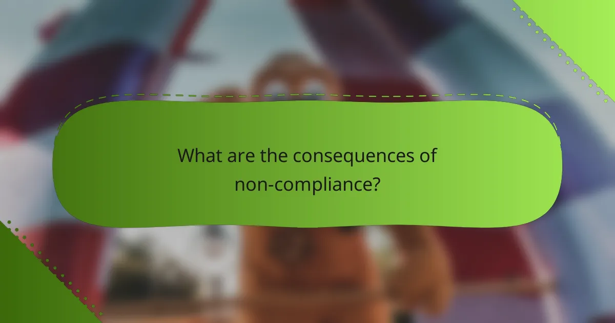 What are the consequences of non-compliance?